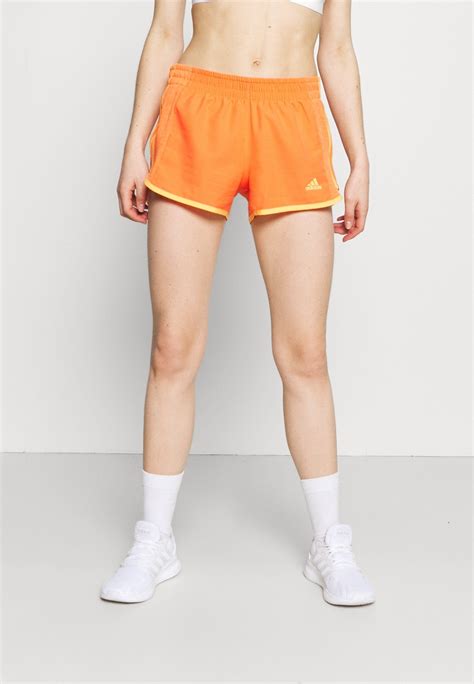 kurze sporthose schwarz-orange adidas